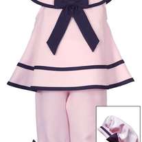 Rare Editions Pink Nautical and Sailor Hat Set
