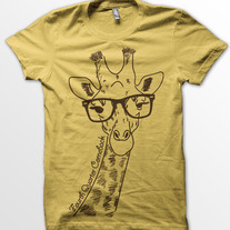 4QC Hipster Giraffe T-Shirt