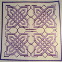 Large Lattice Square Pillow Canvas on 13 Mesh