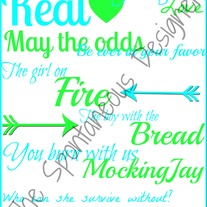 Hunger games subway Art digital file