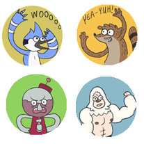 Regular Show Button Set