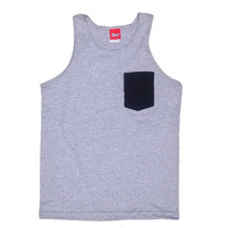 Black Corduroy Pocket Tank 