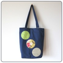 Blue Tic Tac Toe Tote