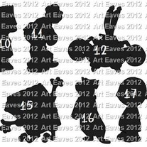 Chalkboard Labels Cartoon Designs Choose from 10 Different Designs and 4 sizes