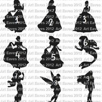 Disney Princess Chalkboard Labels Choose From 9 Designs and 4 Sizes