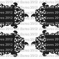Fancy Leaf Chalkboard Labels Choose from 3 Shapes and 4 Sizes