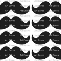 Mustache Chalkboard Labels Available in 4 Sizes