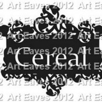 Vinyl Canister Labels Leaf Design Set of 4