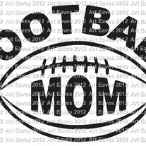 Football Mom Vinyl Decal
