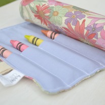 Crayon Roll {Wildflowers}