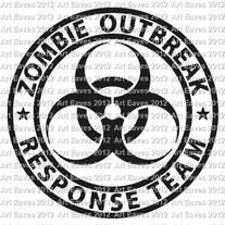 Zombie Outbreak Response Team Vinyl Decal