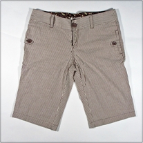 Seersucker Pinstripe Capris