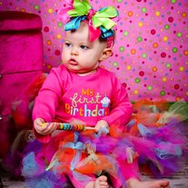 MY FIRST BIRTHDAY TUTU SET Long Sleeve Onesie with Tutu Dress Up Party Rainbow Balloon Colors