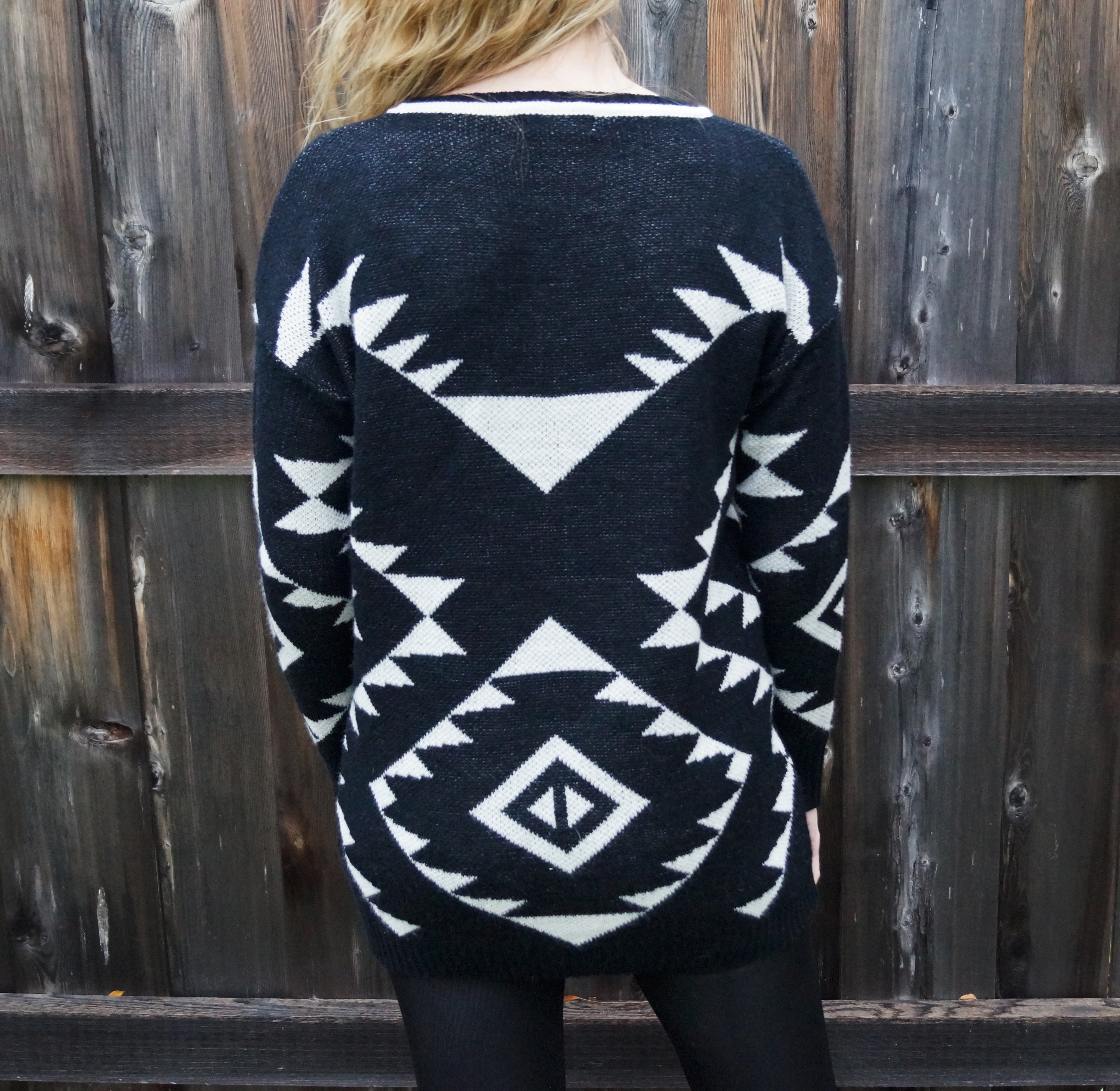 Aztec Tribal Triangle Pullover Sweater on Storenvy
