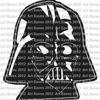 Darth Vader Head Vinyl Decal