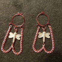 Dragonfly nipple jewelry non-piercing