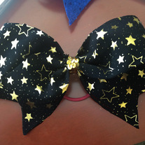 Black and Gold Star bow