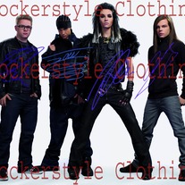 HUMANOID TOKIO HOTEL SIGNED/AUTOGRAPHED PHOTO