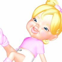 Cartoon-baby-girl