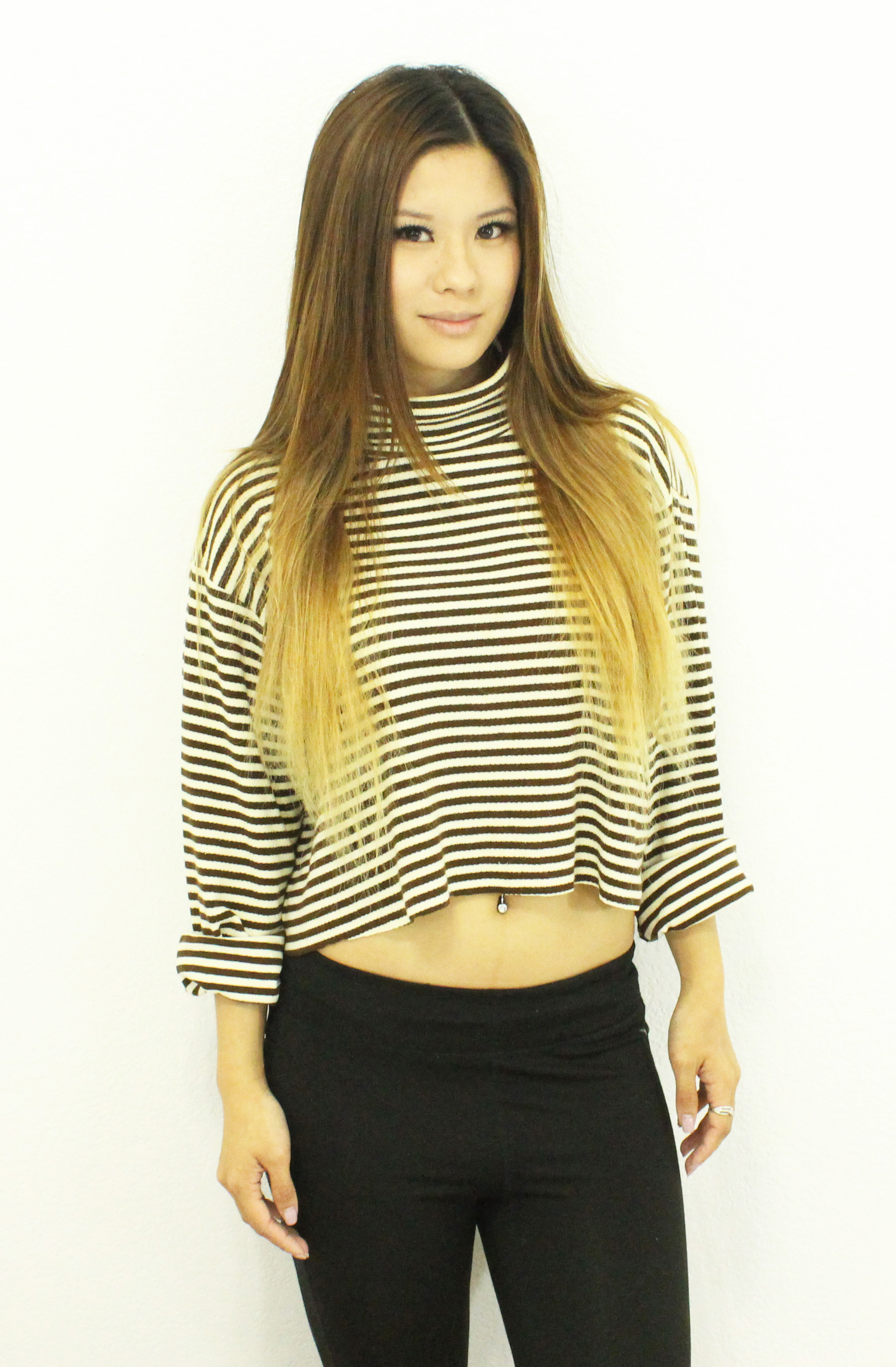 cropped turtle necks