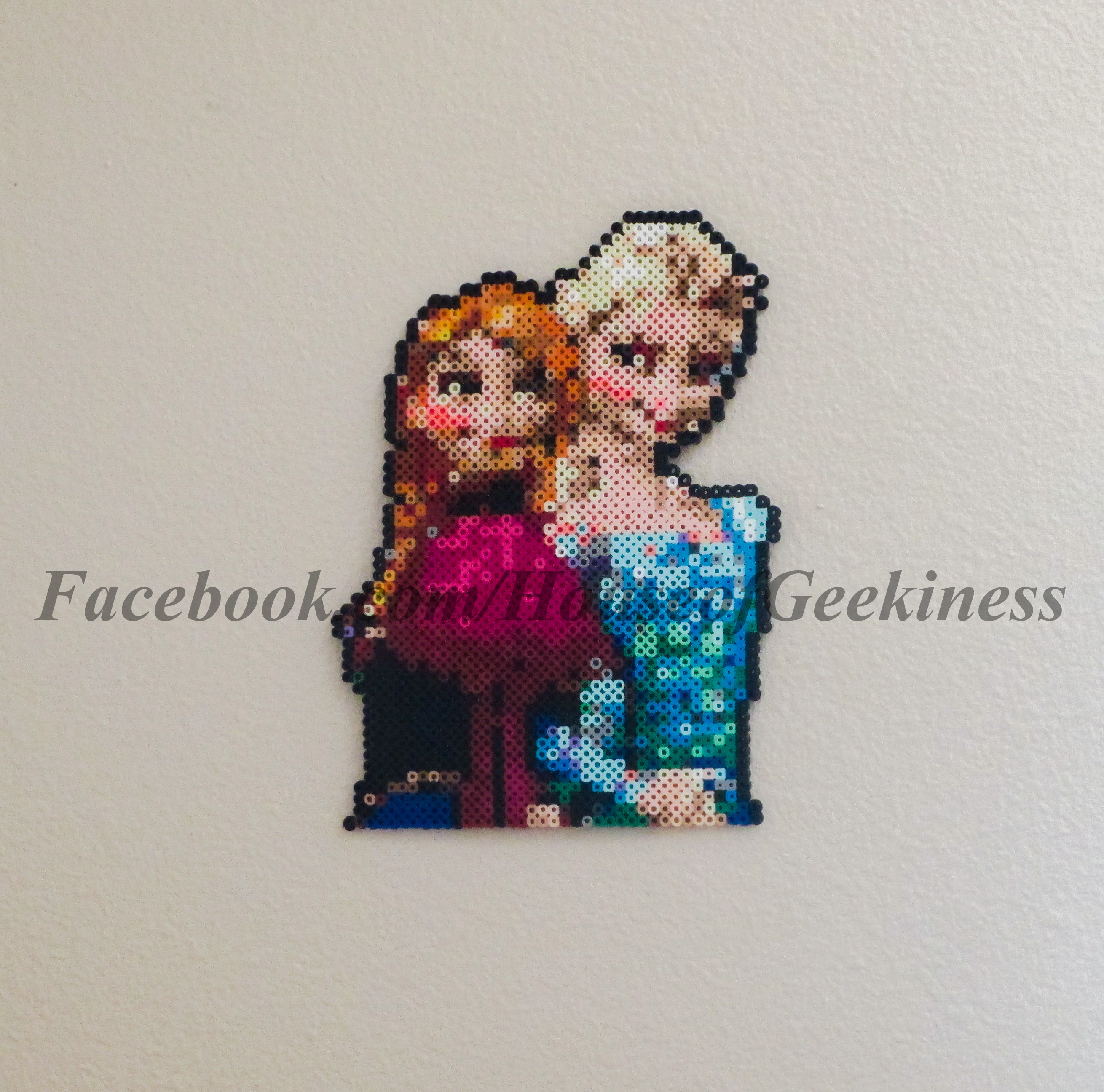 Frozen Inspired Anna And Elsa Wall Decor Or Magnet House Of Geekiness Online Store Powered By Storenvy