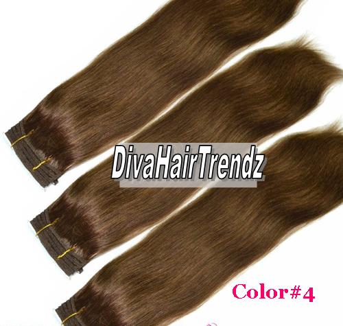 14 16 18 Indian Silky Remy Straight Hair Color 4 3