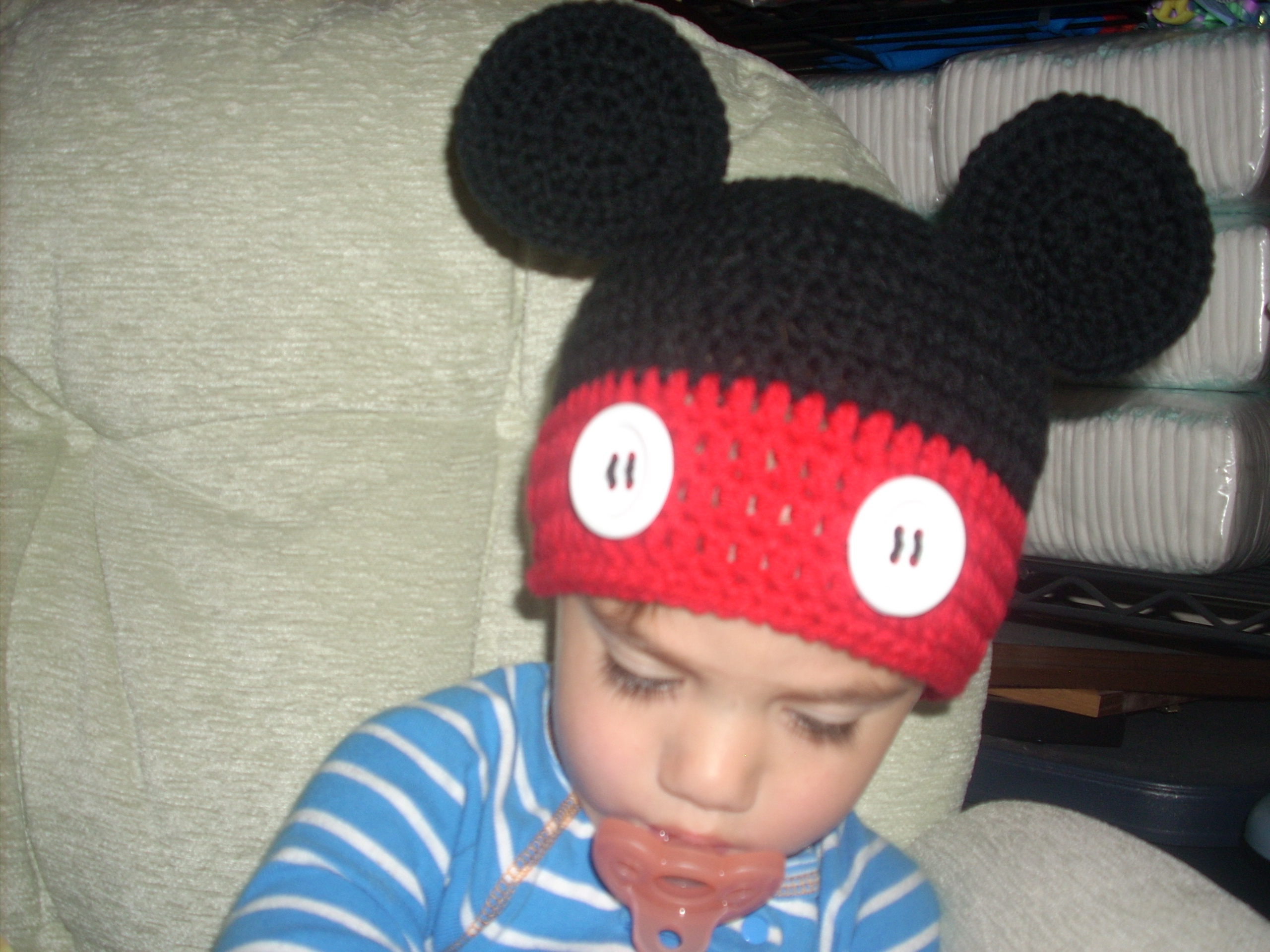 newborn mickey mouse hat