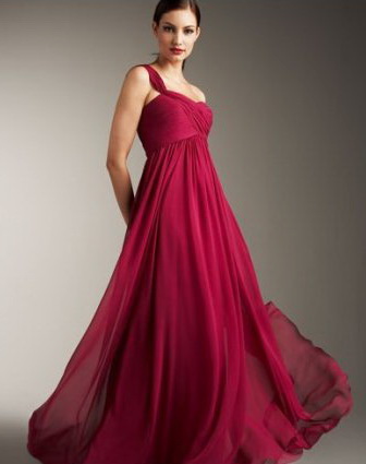 cherry red bridesmaid dresses