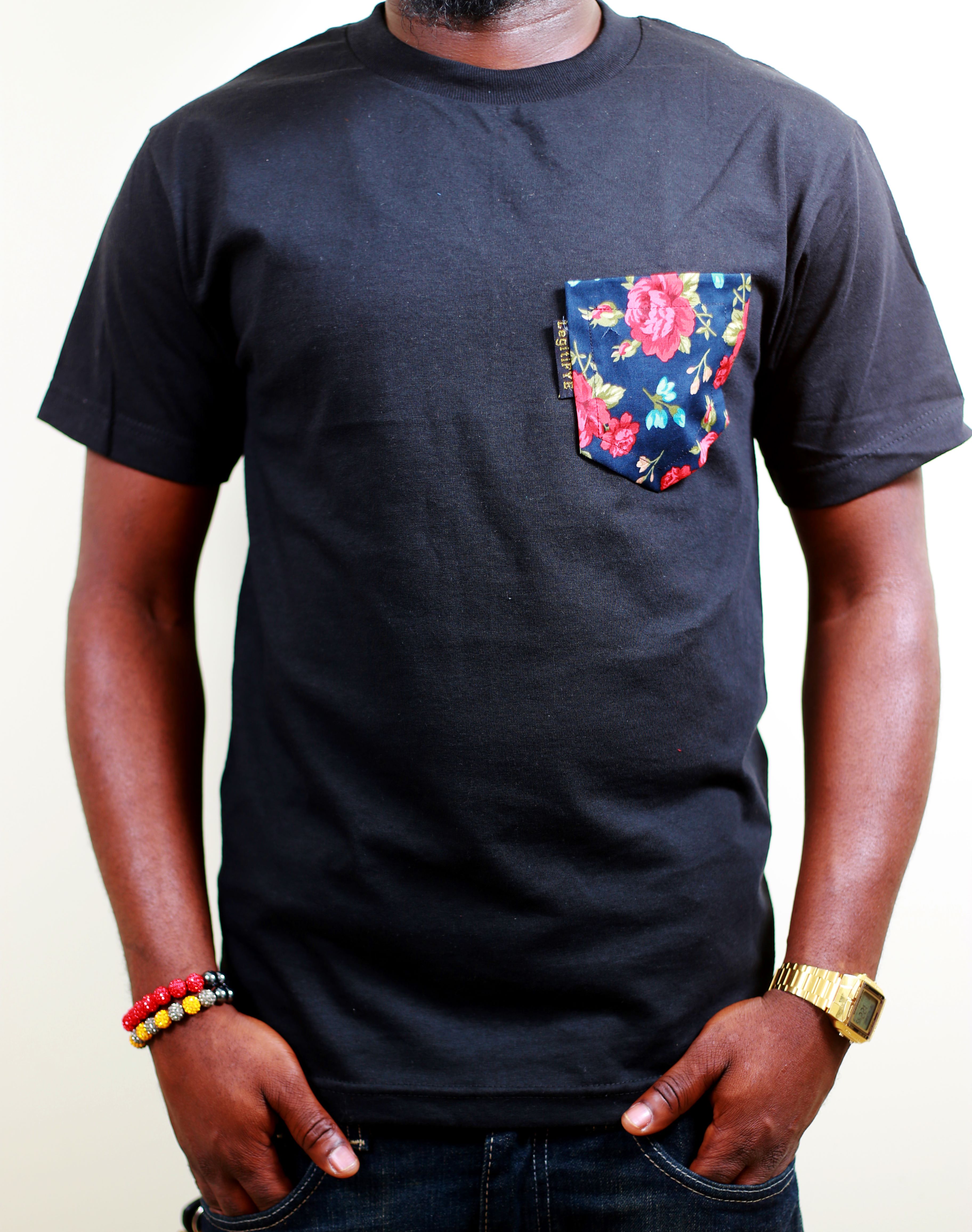 rose pocket t shirt