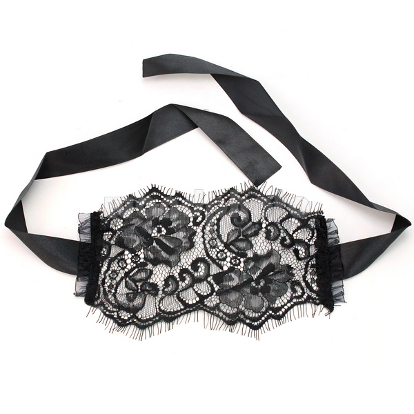 Sexy Lingerie Black Lace Blindfold & Handcuffs Set on Storenvy