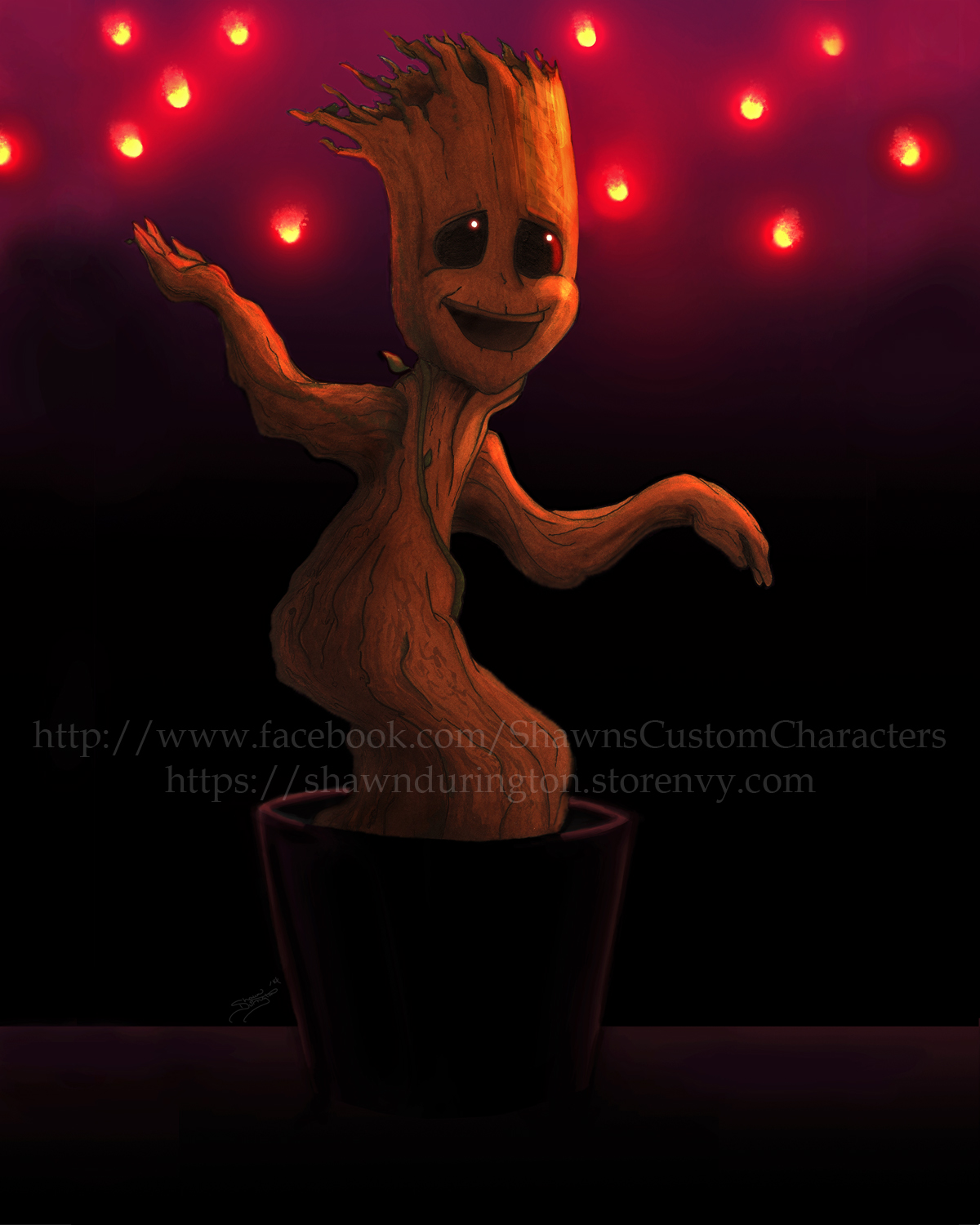 Baby Groot With Spores Sold By Shawn S Custom Characters On Storenvy storenvy