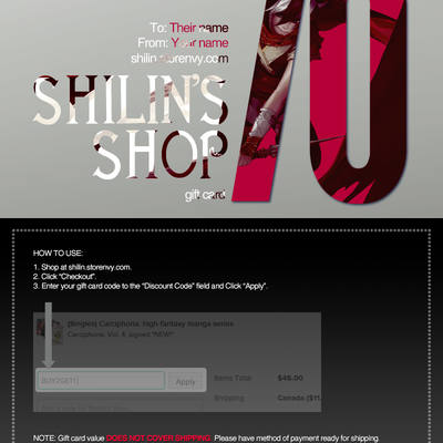 Personalized Gift Cards · Shilin's Shop · Online Store Powered by Storenvy