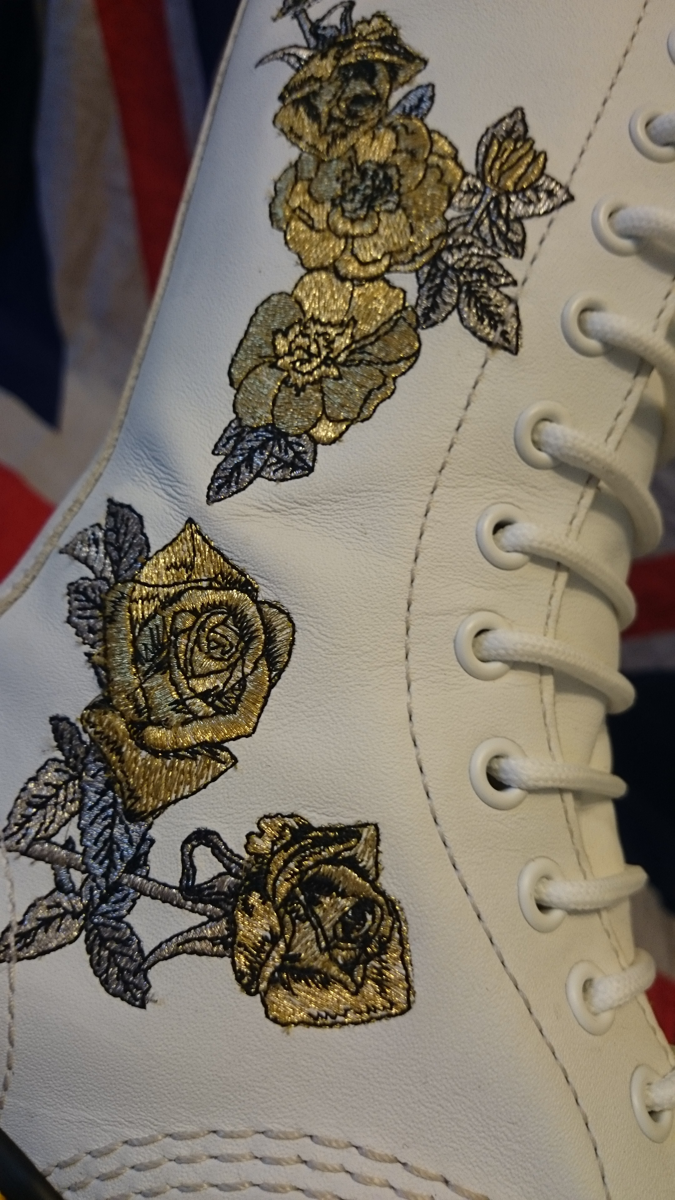 white and rose gold dr martens