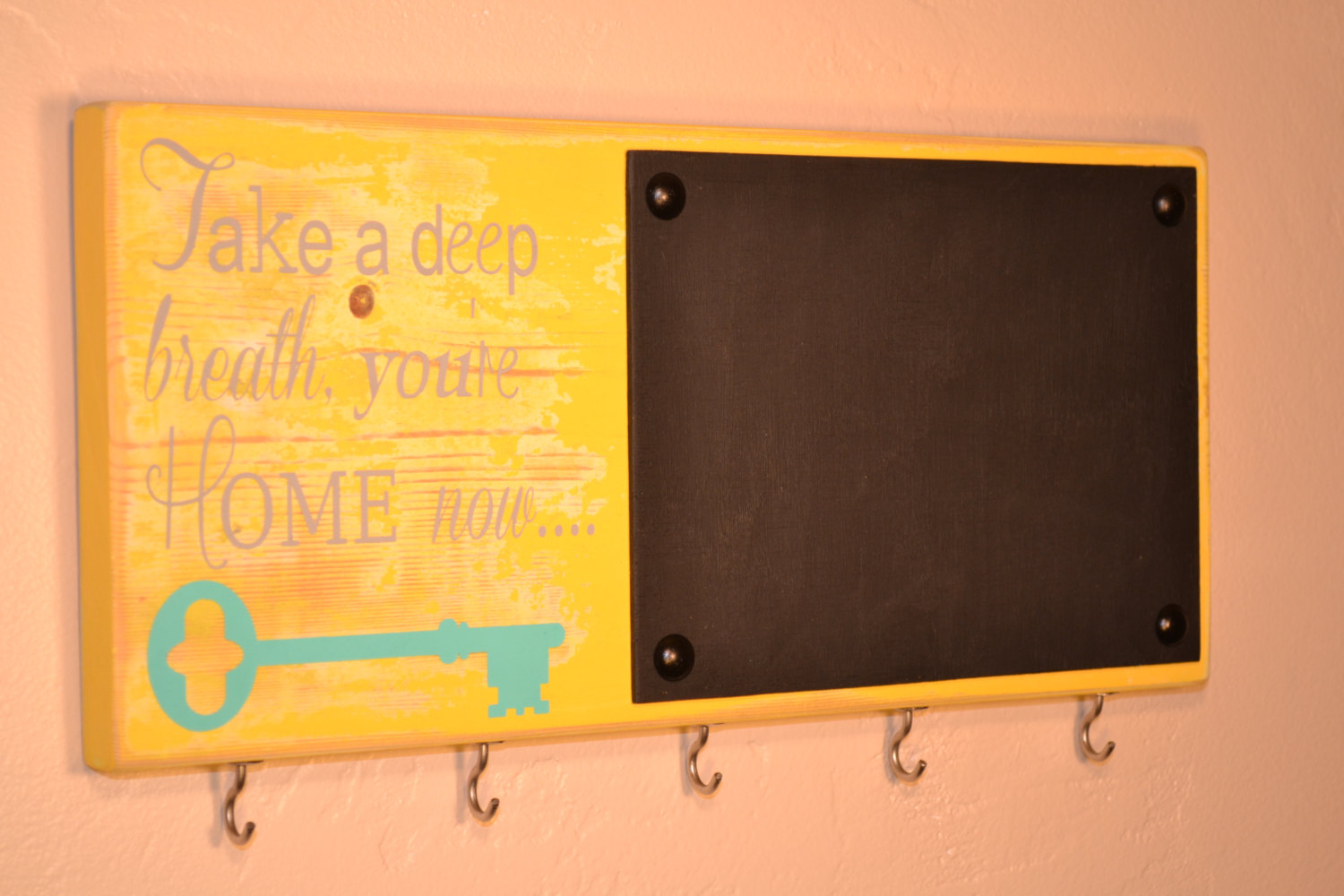 Chalkboard Key Hook Chalkboard Key Holder Blackboard Key Hook