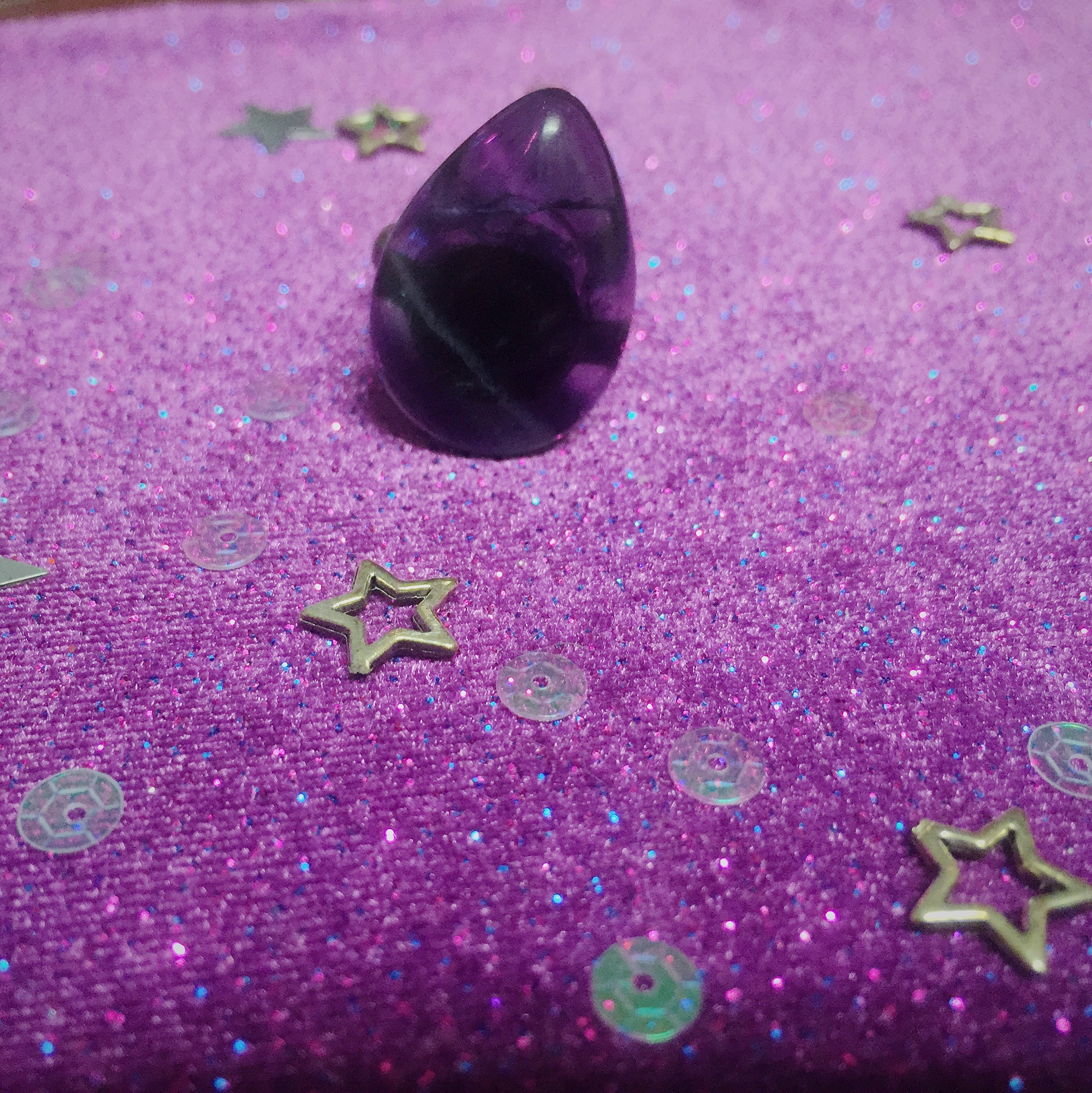 rainbow fluorite ring