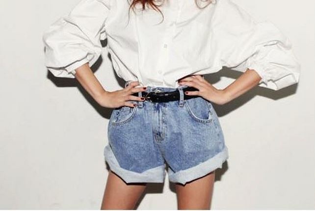 loose high waisted jean shorts