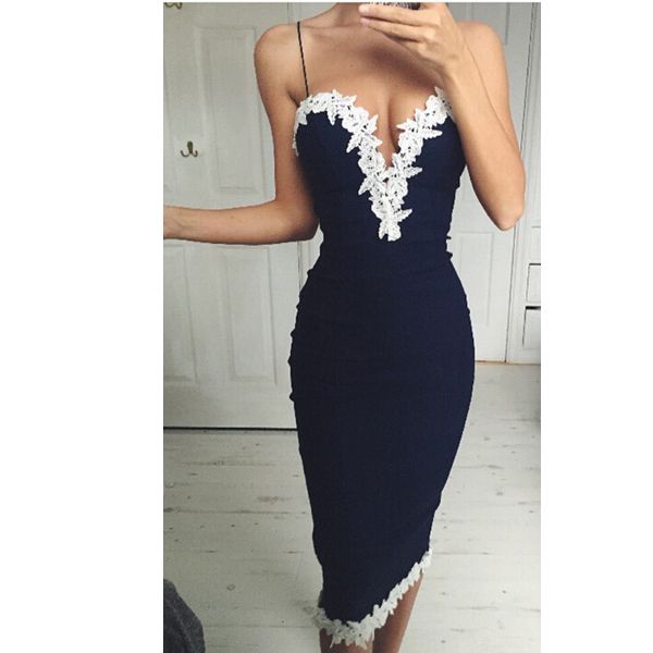 Blue With White Flowers Dress on Storenvy