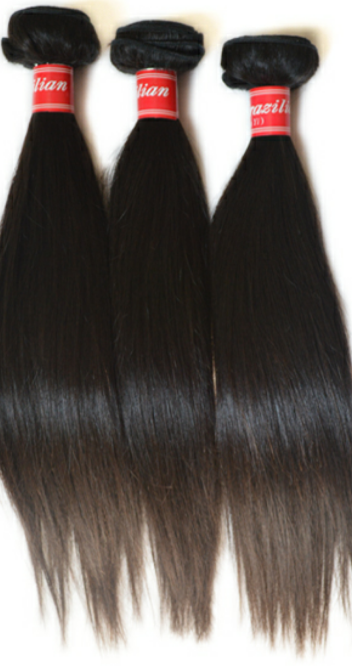 Three Bundles Brazilian Straight 16 18 20 Inch Sold By