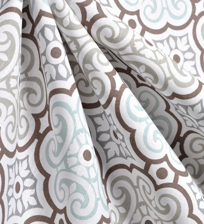 Powder Blue Gray Curtains Quatrefoil Window Treatments Light Blue