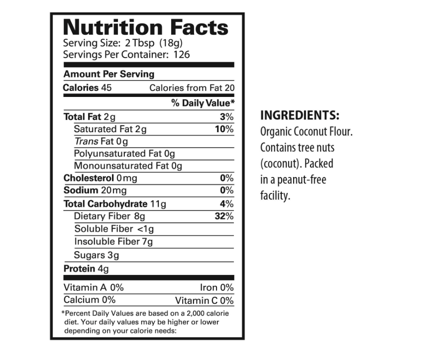 5 nutrients in flour