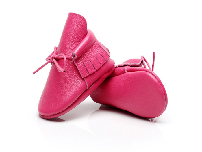 hot pink moccasins