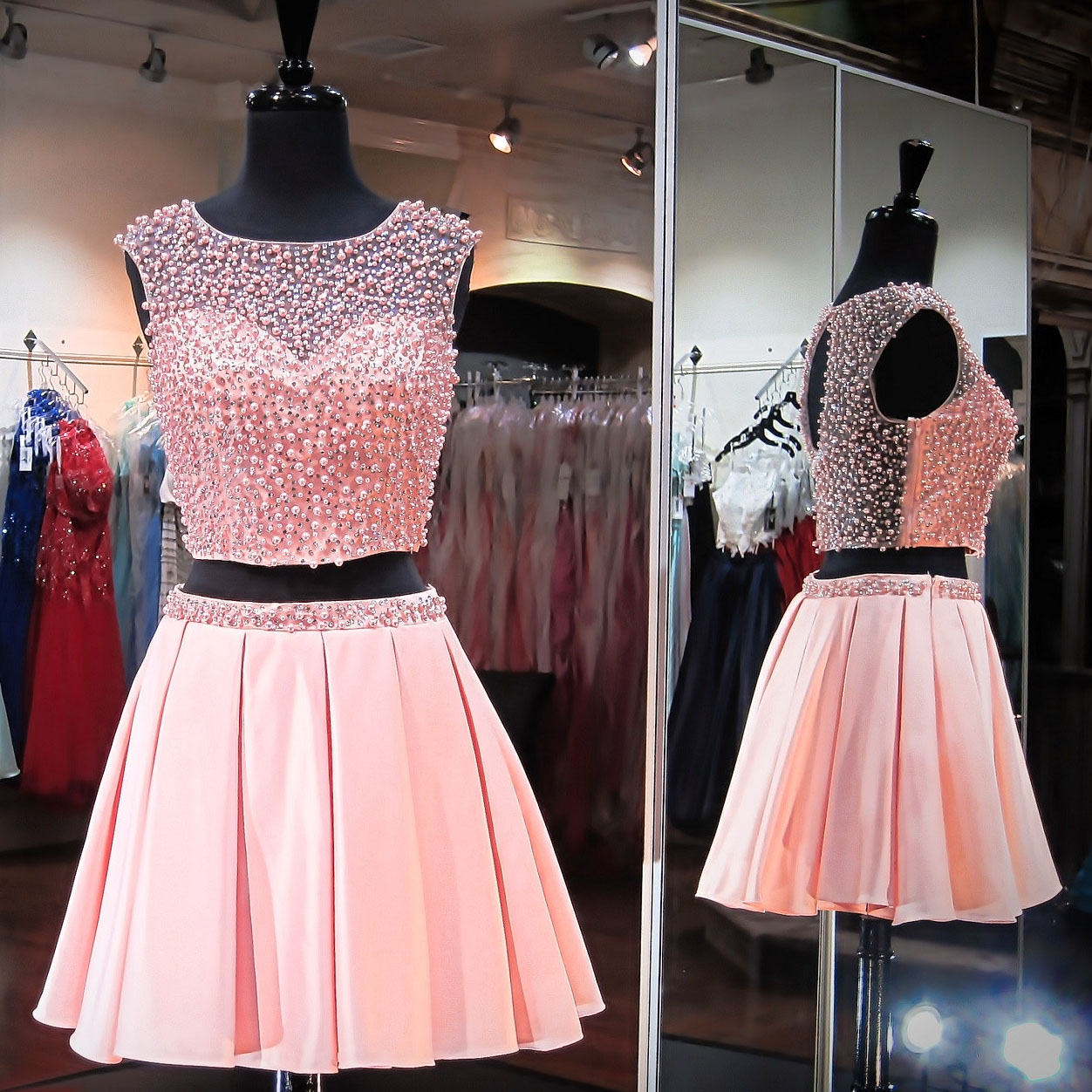 Short Prom Dress Bateau