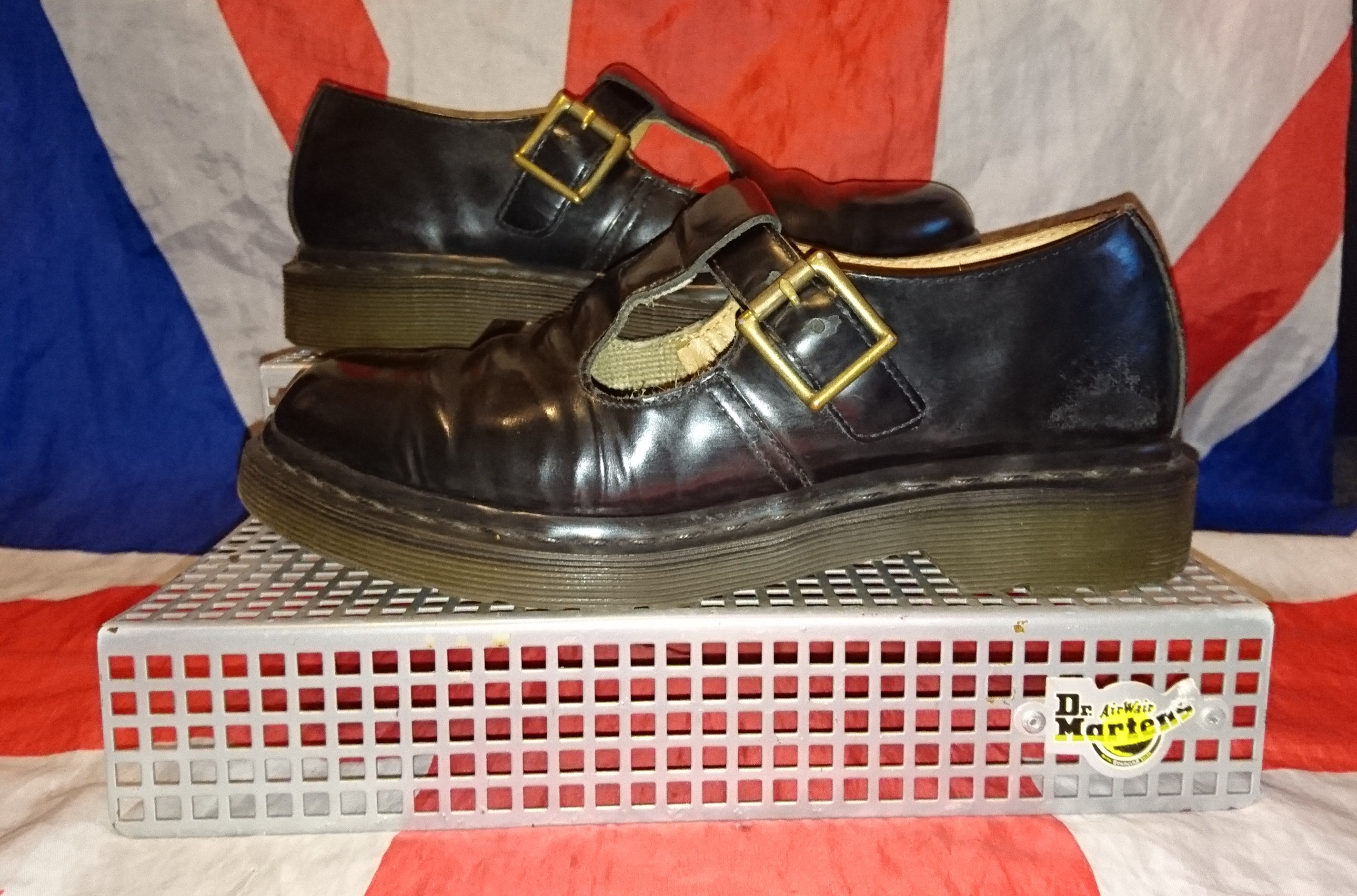 RARE Polley Black Leather T Bar Dr Doc Martens Mary Jane Original Dr doc martens 5 38 Schwarz Mary Jane Leder