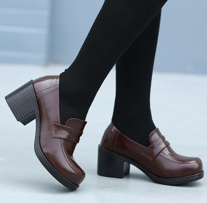 College wind uniforms high heel leather shoes · Cute College wind uniforms high heel leather shoes · Cute