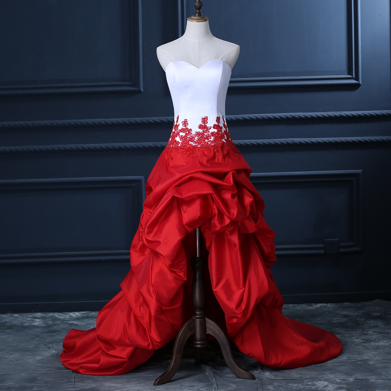 Red High Low Wedding Dresses