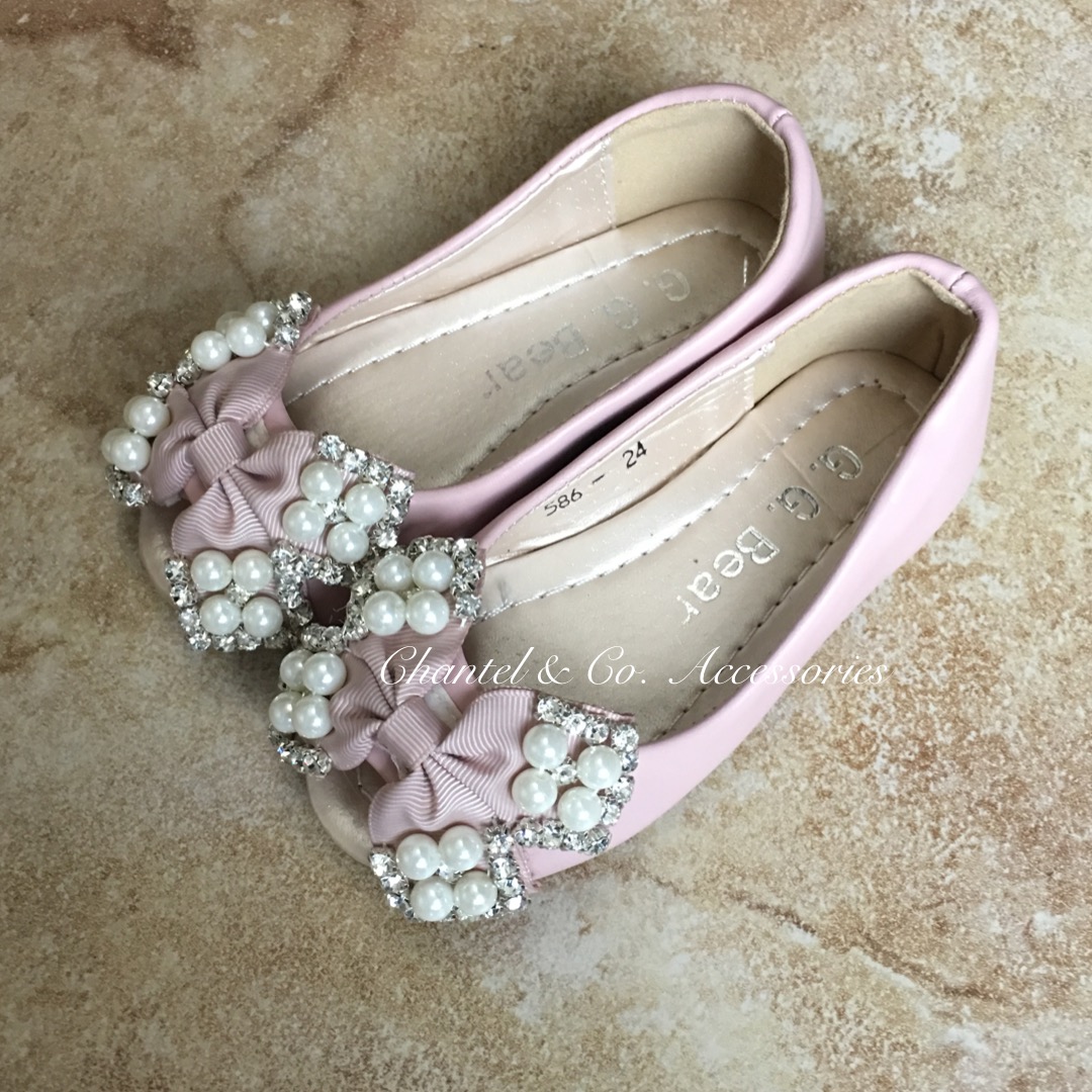 pink peep toe flats