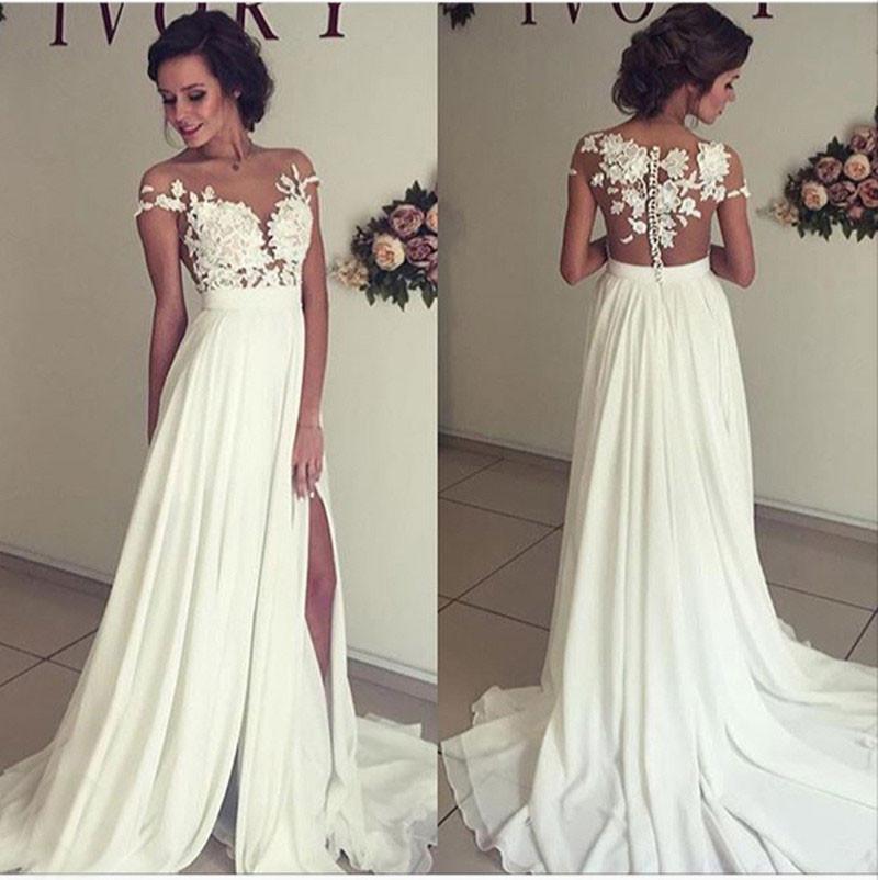 cheap a line wedding dresses