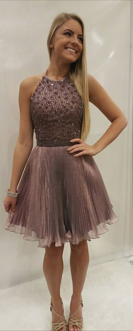 Halter Homecoming Dresses