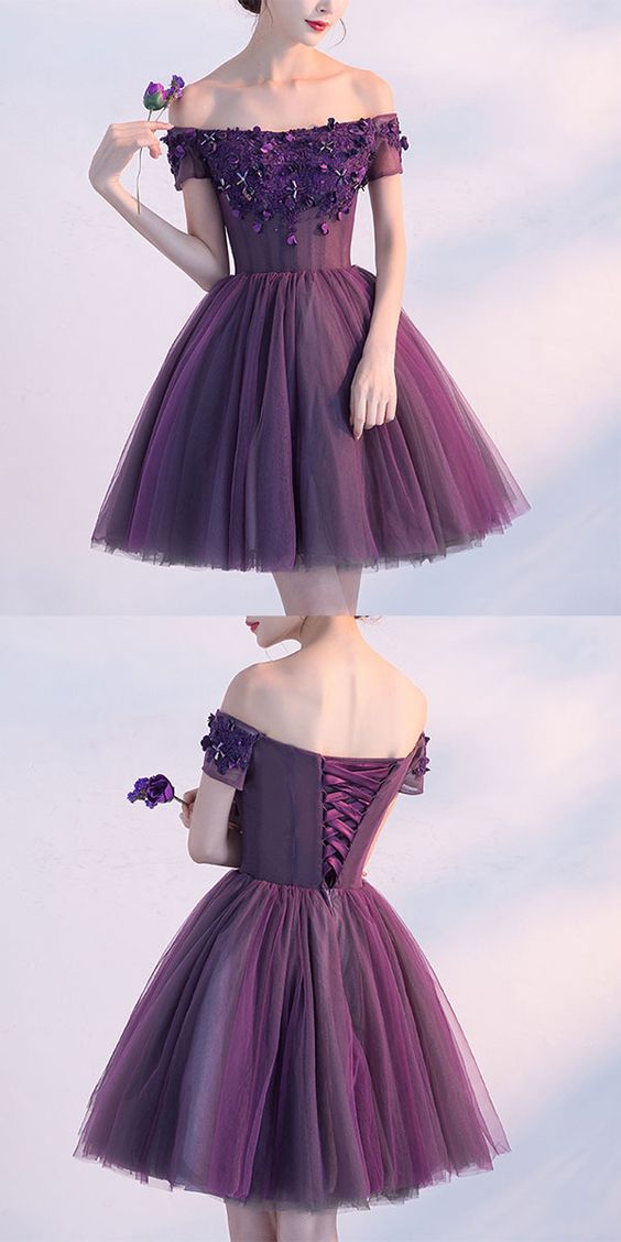 Short Purple Dresses