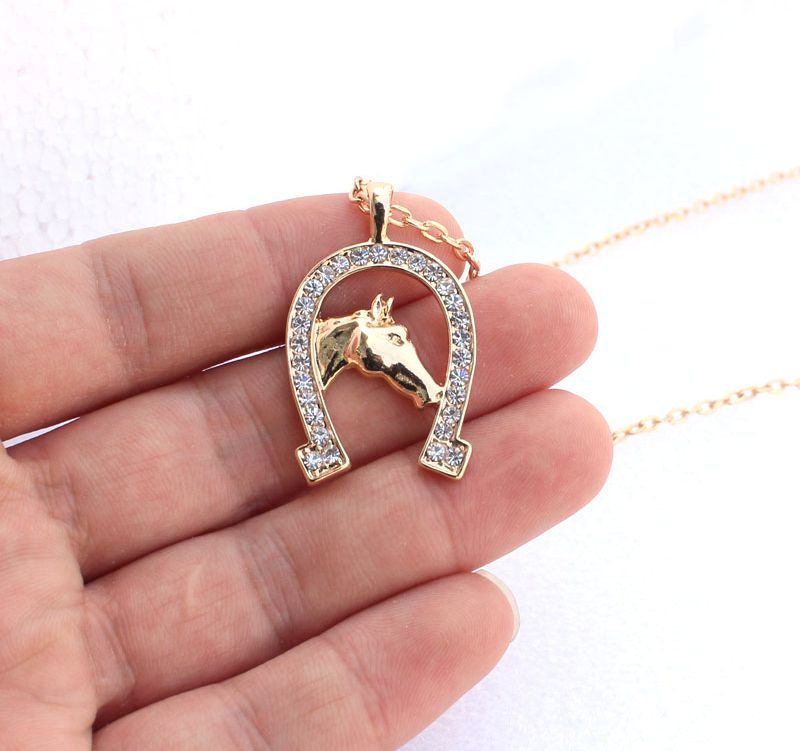 Horseshoe Horse Necklace · MissTaken's Boutique · Online Store Powered